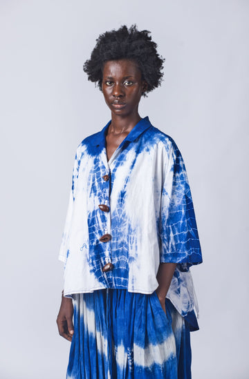Eki Kere Tulu Boho Tie and Dye Shirt